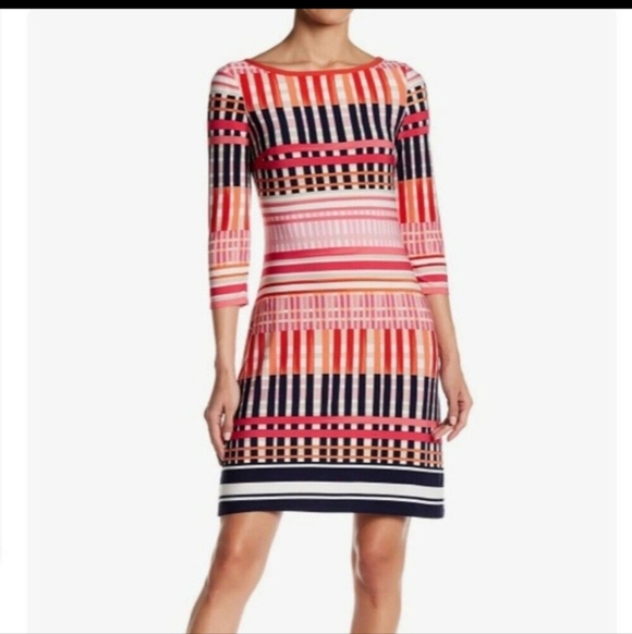 Eliza J Dresses & Skirts - ELIZA J Printed Multicolored Shift Dress